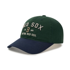 CHÍNH HÃNG - MLB Boston Red Sox Varsity Lettering Colorblock Unstructured Ball Cap - Mũ lưỡi trai nón kết tone xanh