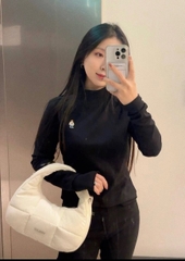 TÚI WHOAU PADDED HOBO WHITE BAG - TÚI XÁCH PHAO MÀU TRẮNG