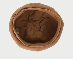 MŨ BERET WHOAU BROWN - MŨ NỒI MÀU NÂU