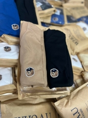 WHOAU T-SHIRT (SET 2 Áo - Beige + Black - Be và Đen) (mặt sau trơn)