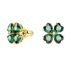 SWAROVSKI Idyllia stud earrings (Clover, Green, Gold-tone plated) - KHUYÊN TAI CỎ BỐN LÁ - SWAROVSKI - JEWELRY