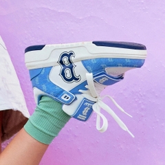 Giày MLB Chunky Liner Mid Classic Monogram B Boston Denim