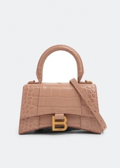 TÚI BALENCIAGA HOURGLASS XS CROC BEIGE NUDE (da CROC)