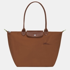 LARGE SIZE - TÚI LONGCHAMP LE PLIAGE GREEN L TOTE BAG - COGNAC - Túi xách màu nâu đậm ánh cam