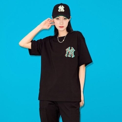 Áo Phông MLB Overfit Monotive New York Yankees Tshirt 3ATSM3033-50BKS Màu Đen