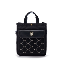 Túi MLB Korea Dia Monogram Jacquard Sub crossbody tote Bag New York Yankees Black