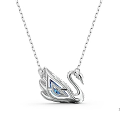 SWAROVSKI Dancing Swan necklace (Swan, Blue, Rhodium plated) -  Dây cổ, dây chuyền SWAROVSKI - JEWELRY NECKLACE