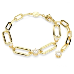 SWAROVSKI Constella bracelet (White, Gold-tone plated) - Vòng/lắc tay nối pha lê trắng - JEWELRY