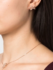 SWAROVSKI Volta necklace (Bow, Small, White, Rose gold-tone plated) - Dây cổ, dây chuyền SWAROVSKI - JEWELRY NECKLACE