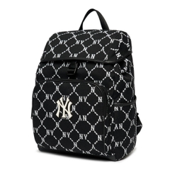 MLB Monogram Diamond Jacquard New York Yankees Black Backpack - Balo, cặp màu đen