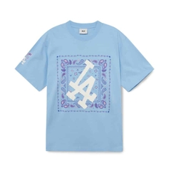 Áo thun MLB Paisley Big Logo LA Dodgers 3ATSI0133-07SBL (mặt sau trơn)