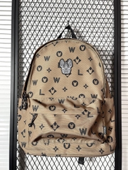 Balo Lifework Backpack Beige Be Hoạ Tiết