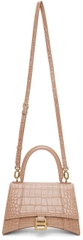 TÚI BALENCIAGA HOURGLASS XS CROC BEIGE NUDE (da CROC)
