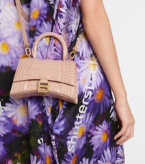 TÚI BALENCIAGA HOURGLASS XS CROC BEIGE NUDE (da CROC)