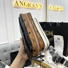 MCM CROSS MIX COLOR BAG TÚI ĐEO CHÉO HAI NGĂN ĐEN