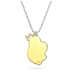 SWAROVSKI Swan pendant (Blue, White, Rhodium-plated) - Dây cổ, dây chuyền thiên nga, pha lê xanh biển - JEWELRY NECKLACE