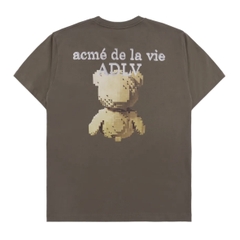ÁO ADLV BLOCK BEAR CACAO T-SHIRT - Áo thun cổ tròn tay lỡ, hình gấu, màu nâu cacao