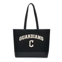 Túi MLB Varsity Basic Canvas Cleveland Indians Black Tote Bag - Túi xách, đeo vai màu đen