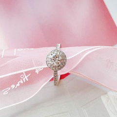 SWAROVSKI Angelic ring (Round cut, White, Rhodium plated) - RINGS - Nhẫn pha lê trắng - JEWELRY