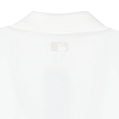 Áo MLB Polo Crop Heart NY Logo Shirt White