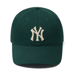 Mũ MLB Big Logo New York NY Basic Dark Green Ball Cap - Mũ lưỡi trai, nón kết kiểu đơn giản màu xanh lá sẫm đậm