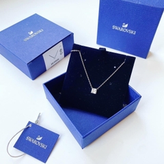 SWAROVSKI Attract necklace (Square cut, White, Rhodium plated) - Dây cổ, dây chuyền pha lê vuông trắng - JEWELRY NECKLACE