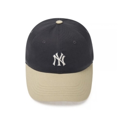 Mũ MLB Varsity one point color scheme unstructured ball cap New York Yankees NY Charcoal Grey - Mũ lưỡi trai, nón kết phối màu than chì
