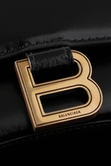TÚI BALENCIAGA HOURGLASS XS BLACK (da trơn)