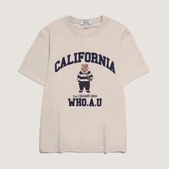 ÁO WHOAU BE CALIFORNIA BEAR T-SHIRT (mặt sau trơn)