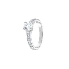 SWAROVSKI Attract Ring (Round, White, Rhodium plated) - RINGS - Nhẫn tròn, pha lê trắng - JEWELRY