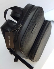 Balo Michael Kors MK Everett Black Front Pocket Large Backpack