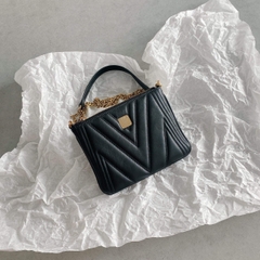 TÚI MCM ĐEN KIỂU M ĐEO CHÉO / TÚI XÁCH