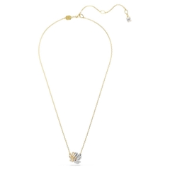 SWAROVSKI Swan pendant (White, Gold-tone plated) - Dây cổ, chuyền thiên nga cặp đôi, đính pha lê - JEWELRY NECKLACE