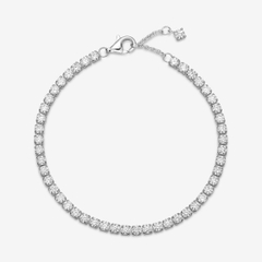 PANDORA Sparkling Tennis Bracelet (Sterling Silver, Zirconia) - Vòng/ lắc tay bạc 925, đính đá CZ trắng