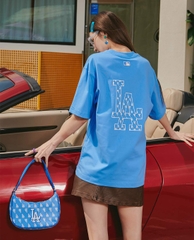 Áo Thun MLB Classic Monogram Big Logo LA T-Shirts 3ATSM0233-07CBL