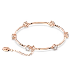 SWAROVSKI Constella bangle (Round cut, White, Rose gold-tone plated) - Vòng, lắc tay pha lê trắng - JEWELRY BRACELET