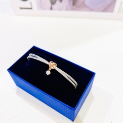 SWAROVSKI Lifelong Heart bangle (Heart, White, Mixed metal finish) - Vòng/lắc tay HÌNH TIM PHỐI ĐÁ - SWAROVSKI - JEWELRY