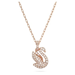 SWAROVSKI Iconic Swan pendant (Swan, Small, White, Rhodium plated) - Dây cổ, dây chuyền SWAROVSKI - JEWELRY NECKLACE