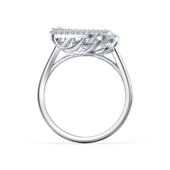 SWAROVSKI Dancing Swan ring (Round cut, White, Rhodium plated) - RINGS - Nhẫn thiên nga, pha lê trắng - JEWELRY