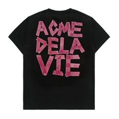 ÁO ADLV TAPE TYPOGRAPHIC BLACK T-SHIRT - ÁO THUN CỔ TRÒN TAY LỠ MÀU ĐEN