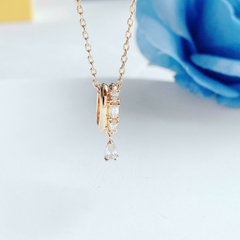 SWAROVSKI Dextera pendant (Mixed cuts, White, Gold-tone plated) - Dây cổ, chuyền, đính đá pha lê trắng - JEWELRY NECKLACE