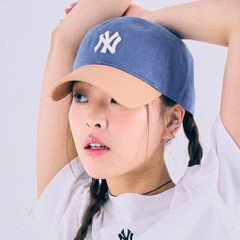 Mũ MLB New York Yankees Denim Brown - Mũ lưỡi trai, nón kết phối màu xanh, nâu