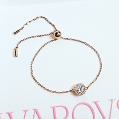 SWAROVSKI Una Angelic bracelet (Round cut, Pavé, White, Rose gold-tone plated) - Vòng, lắc tay pha lê trắng - JEWELRY BRACELET