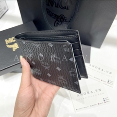 MCM CLAUS BIFOLD WALLET BLACK