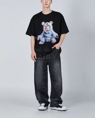 ÁO ADLV BABY FACE MONSTER BABY SHORT SLEEVE T-SHIRT BLACK SS24