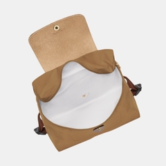 LONGCHAMP LE PLIAGE ORIGINAL M BACKPACK Fawn - Recycled Canvas - Balo, cặp xách màu nâu vàng