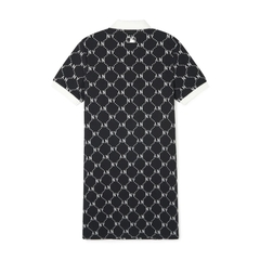 Váy MLB Women's Diamond Monogram New York Yankees DRESS POLO BLACK