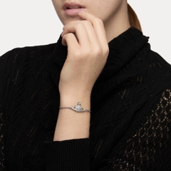 VIVIENNE WESTWOOD Mini Bas Relief Chain Bracelet - Vòng/lắc tay hình quả cầu, phối đá CZ - JEWELRY BRACELETS