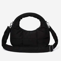 TÚI WHOAU PADDED HOBO BLACK BAG - TÚI XÁCH PHAO MÀU ĐEN