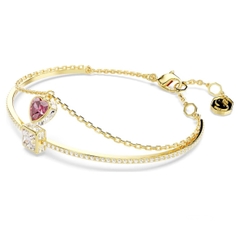 SWAROVSKI Chroma bangle (Heart, Red, Gold-tone plated) - Vòng/lắc tay pha lê hình tim - SWAROVSKI - JEWELRY